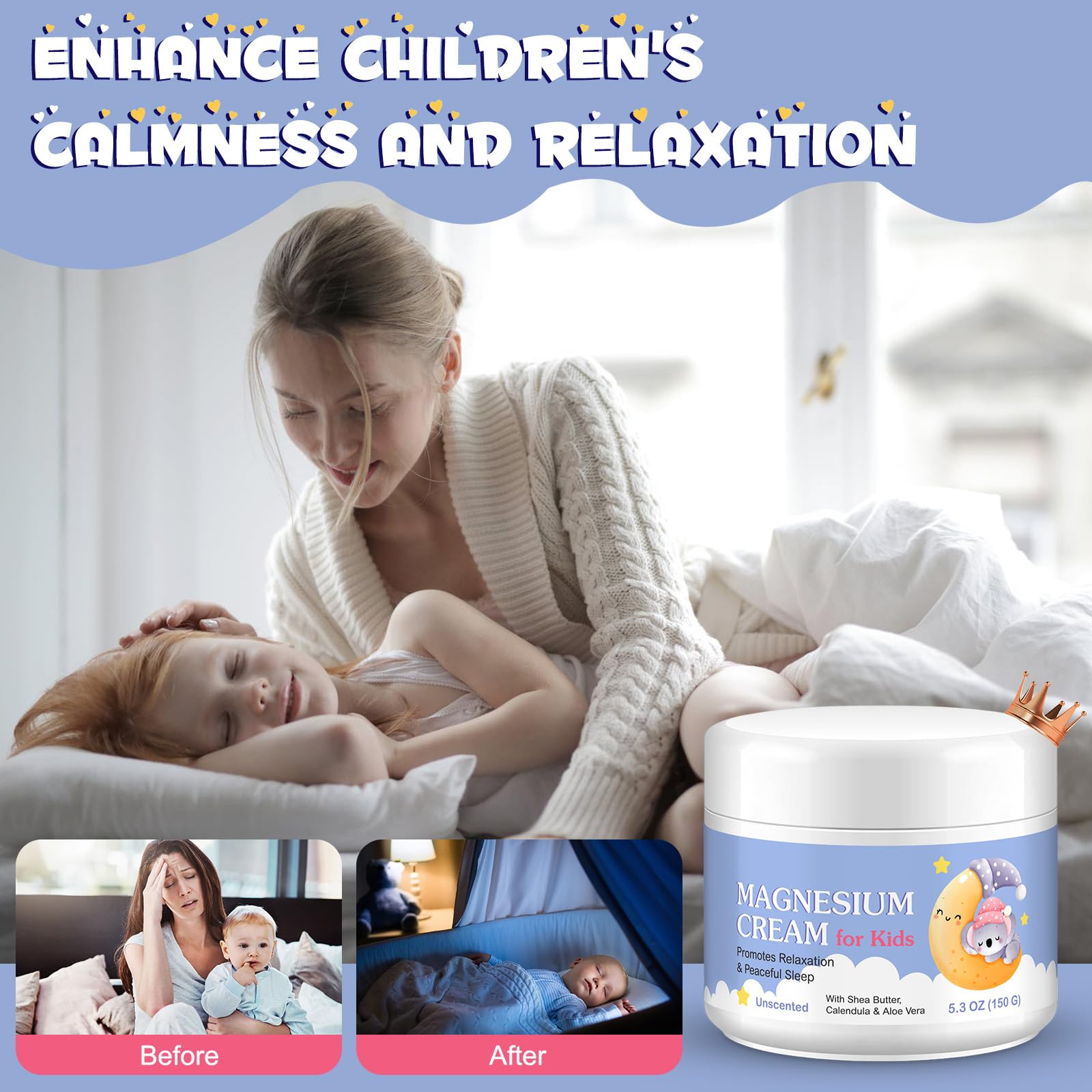Ruduwu Magnesium Cream for Kids 191g packaging display