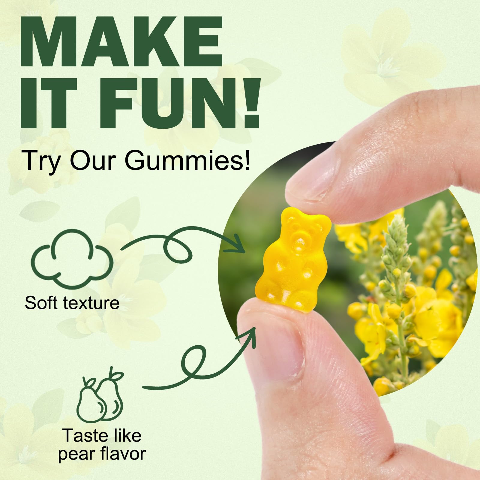 Ruduwu Mullein Leaf Gummies lifestyle scene