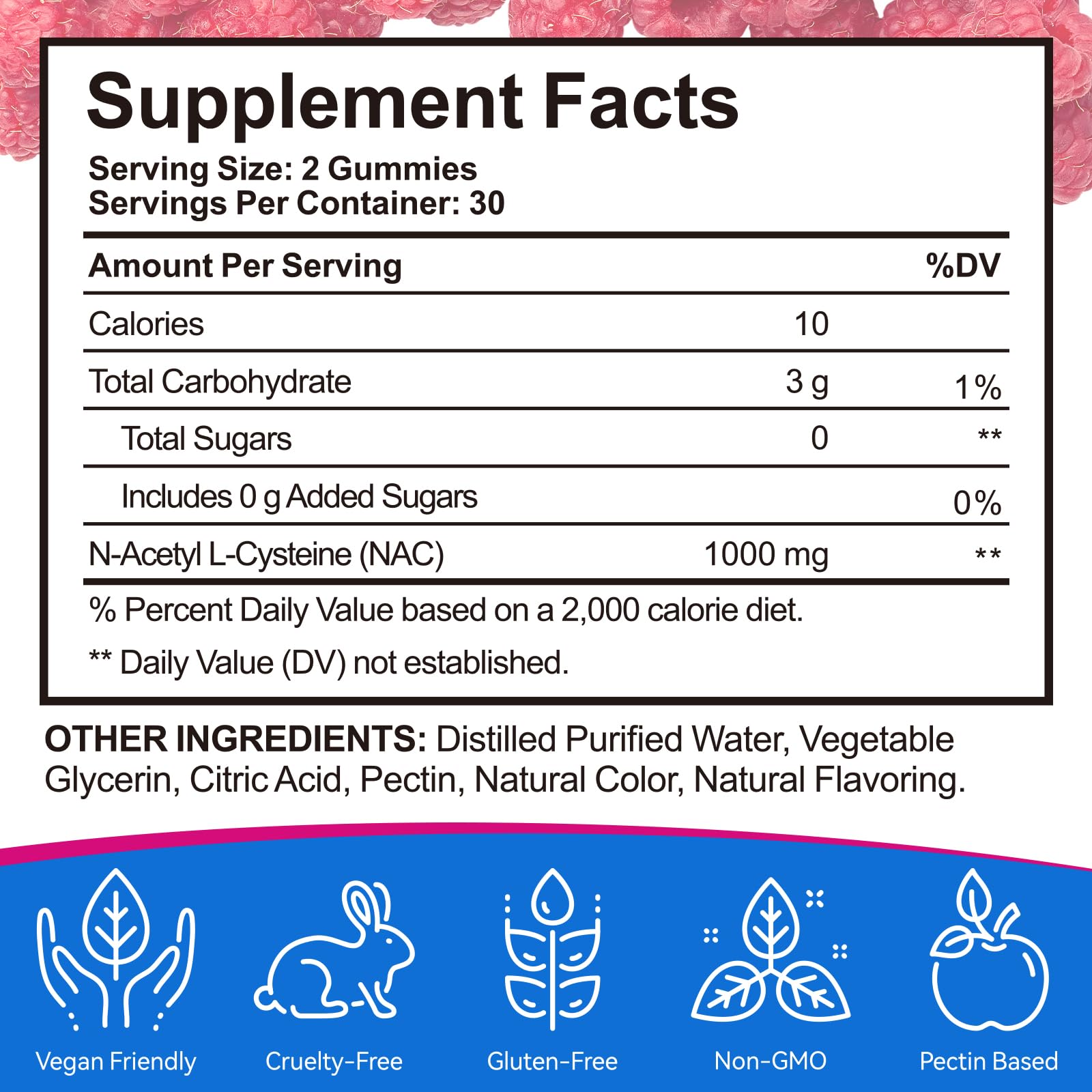 Ruduwu NAC Gummies 1000MG on a kitchen counter