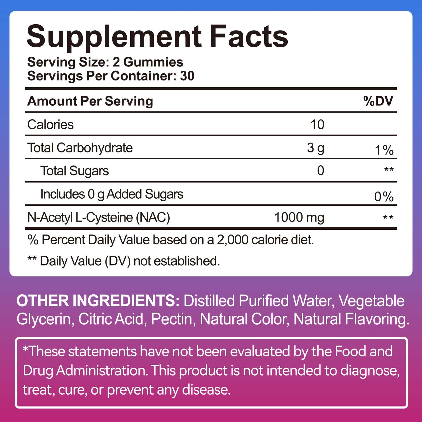 Ruduwu NAC Gummies 1000mg opened packaging with gummies