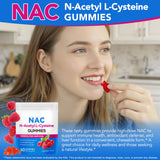 Ruduwu NAC Gummies 1000MG raspberry flavour gummies