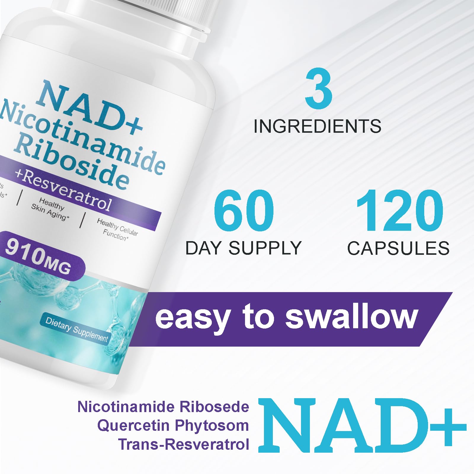 Ruduwu NAD Resveratrol Supplement packaging details