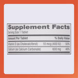 RUGBY LABORATORIES Calcium Tablets with vitamin D close-up