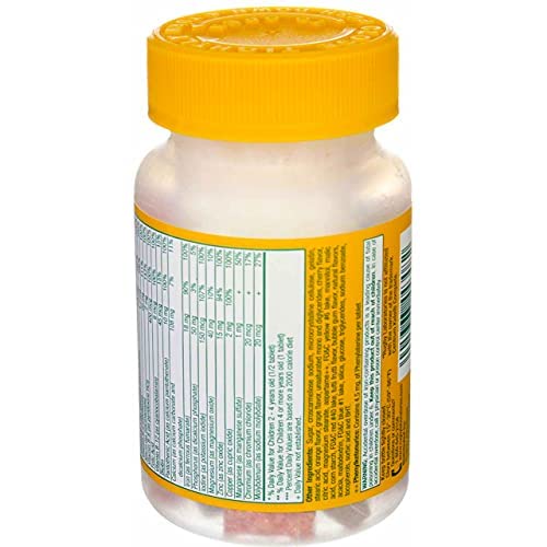 RUGBY LABORATORIES Cerovite Jr. chewable tablets on a table