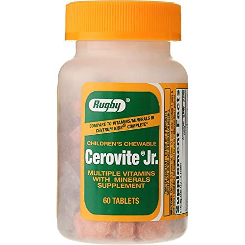 RUGBY LABORATORIES Cerovite Jr. packaging side view