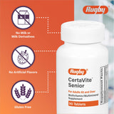 RUGBY LABORATORIES CertaVite Senior Multivitamin tablet close-up