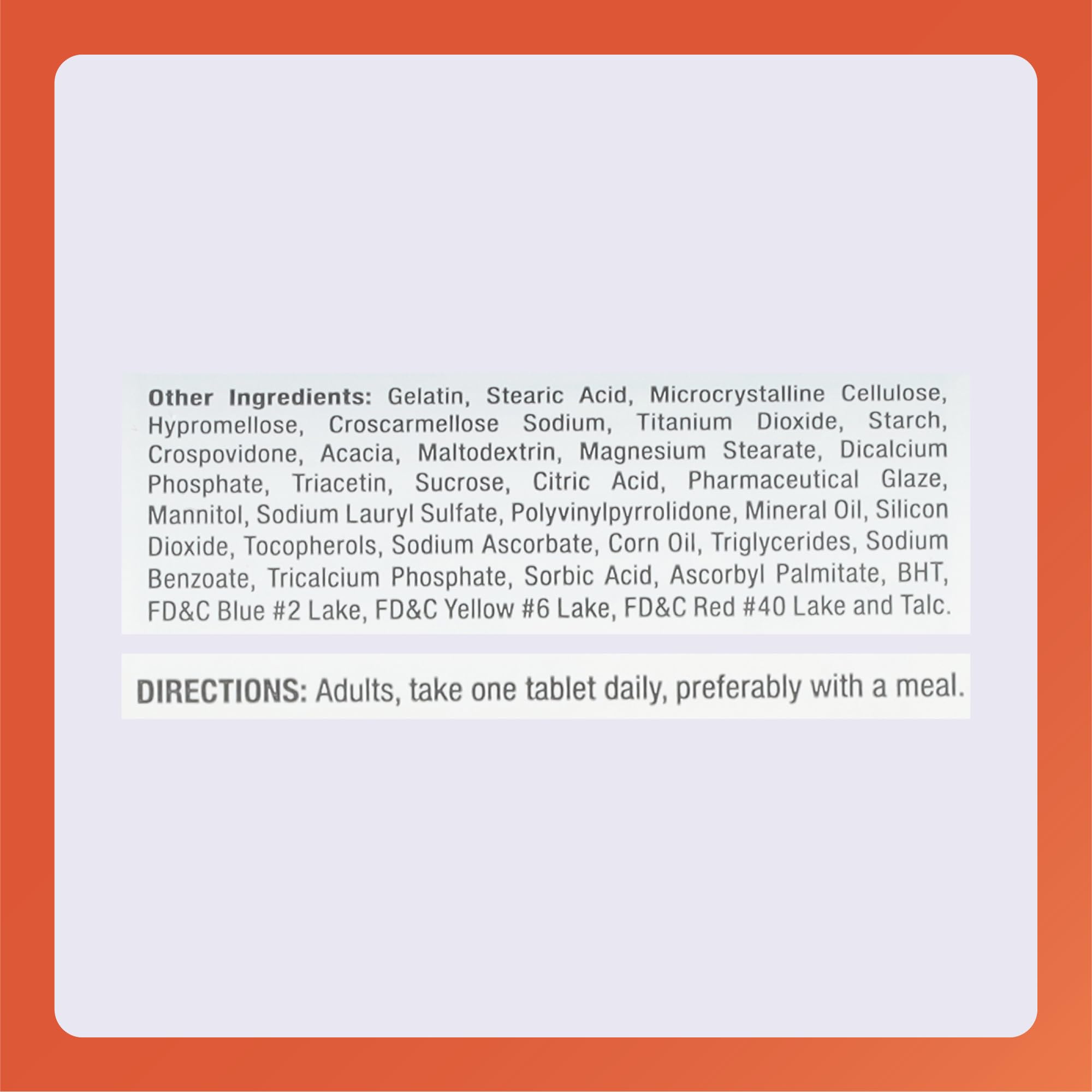 RUGBY LABORATORIES CertaVite Senior Multivitamin tablet in hand