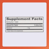 RUGBY LABORATORIES Melatonin 1mg Tablets close-up