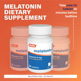 RUGBY LABORATORIES Melatonin Tablets 5mg packaging
