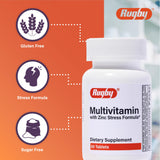 RUGBY LABORATORIES Multivitamin Stress Tablets back view