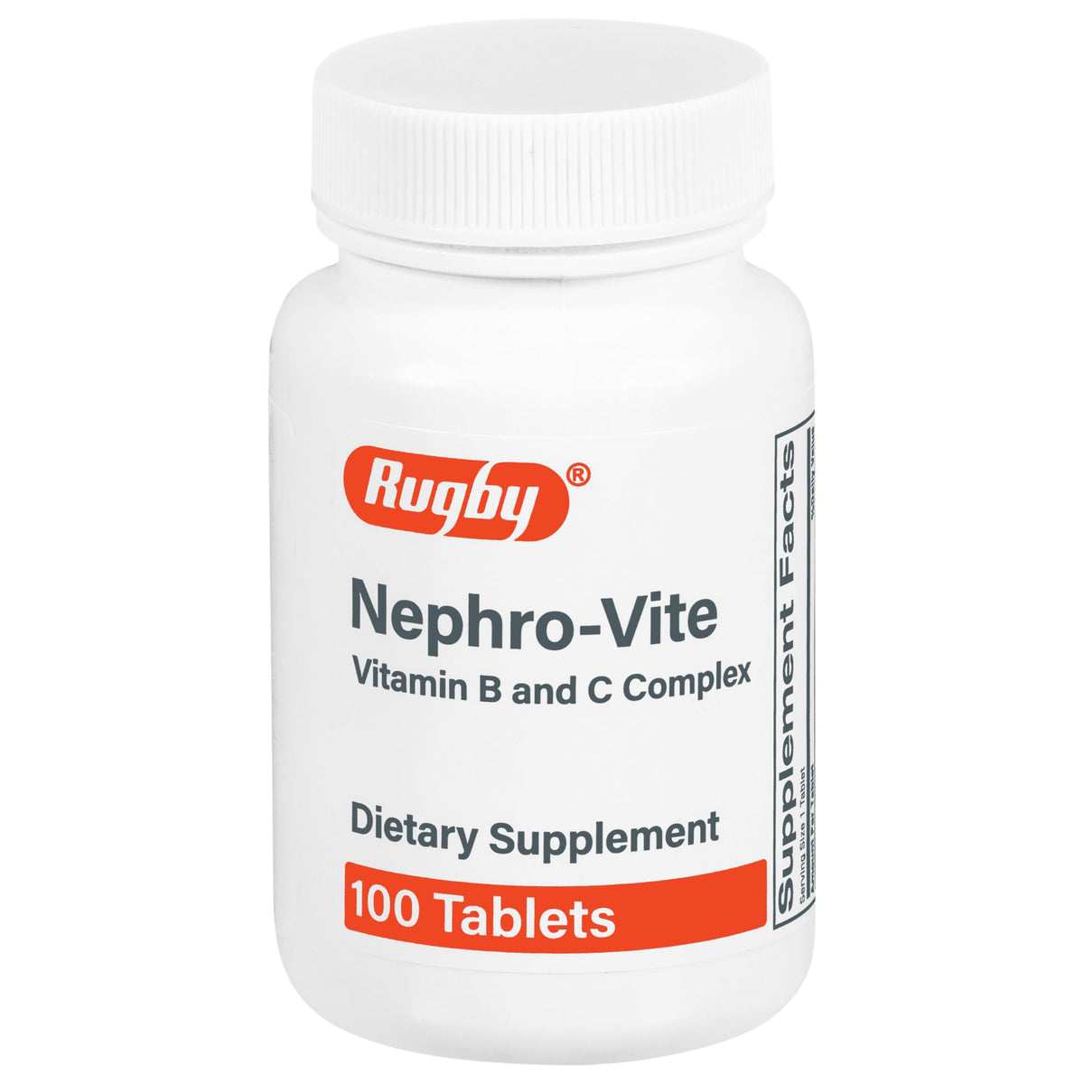 RUGBY LABORATORIES Nephro-Vite Multivitamin Tablets front view