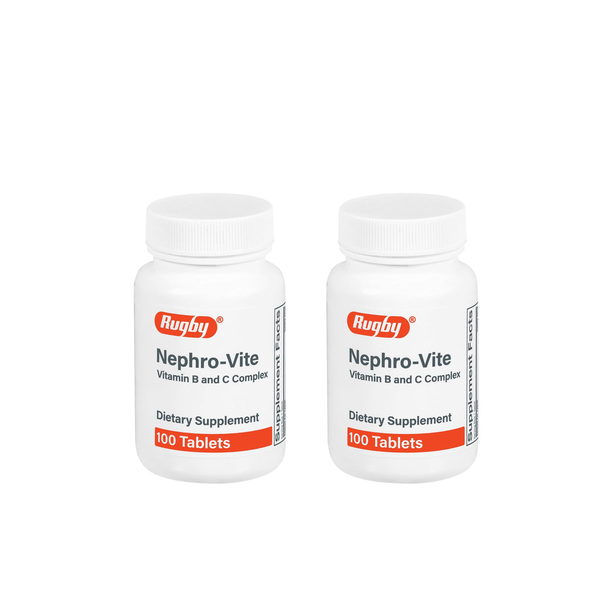 RUGBY LABORATORIES Nephro-Vite Multivitamin Tablets front view