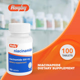 RUGBY LABORATORIES Niacinamide Tablets 500mg packaging side view