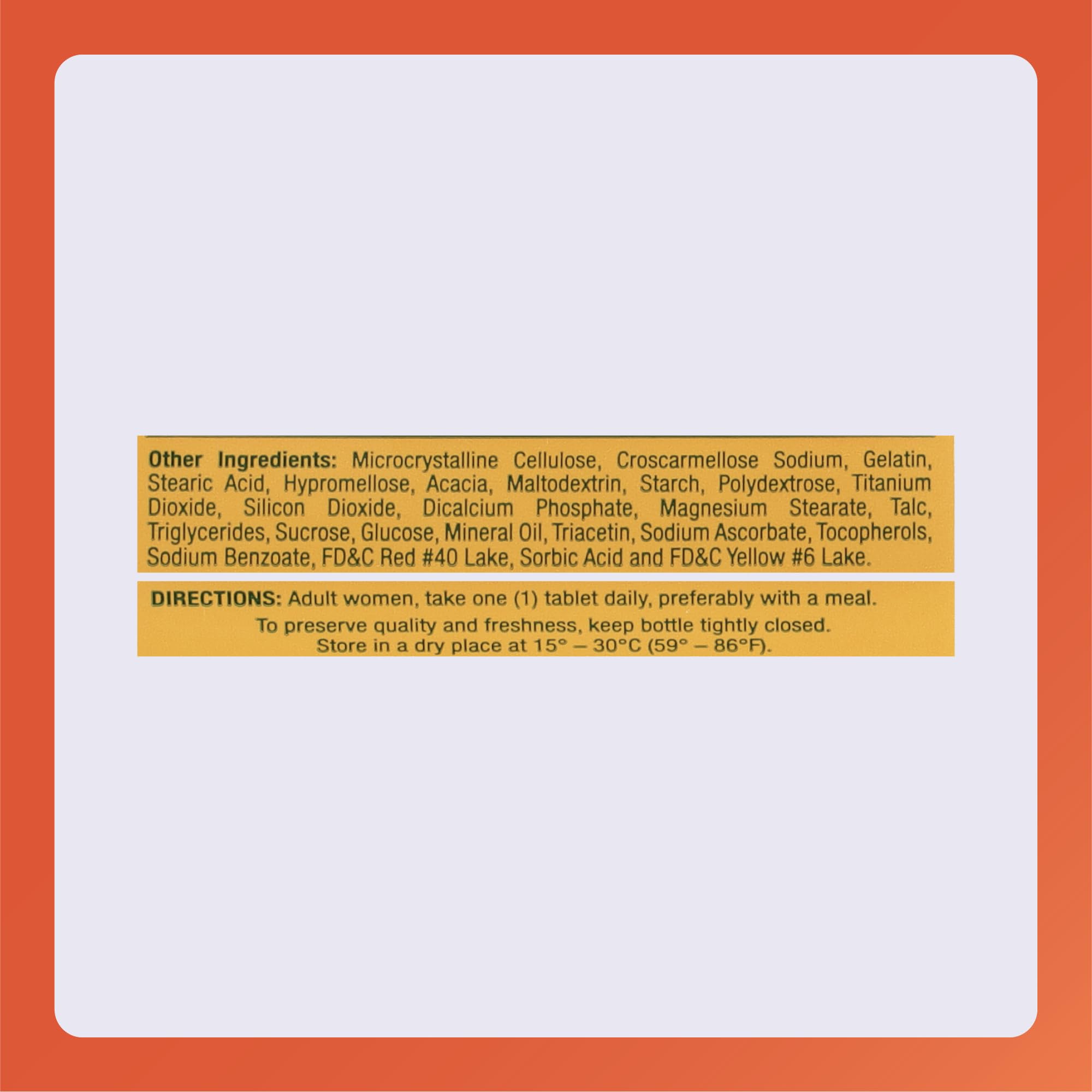 RUGBY LABORATORIES Prenatal Vitamins tablets close-up
