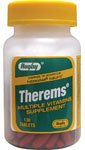 RUGBY LABORATORIES Therems Multivitamin 130 tablets front view