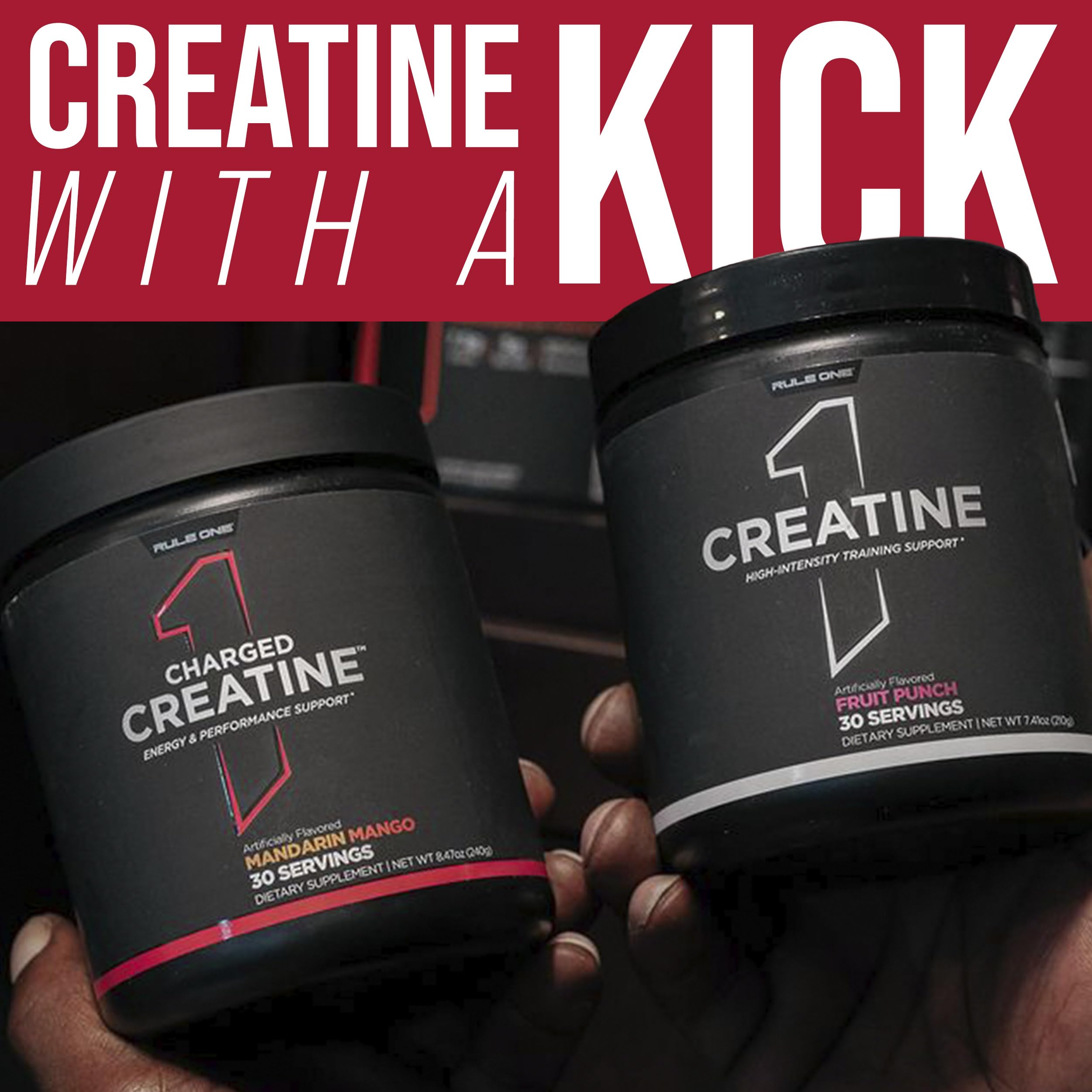 Rule 1 Proteins Charged Creatine 318g side view