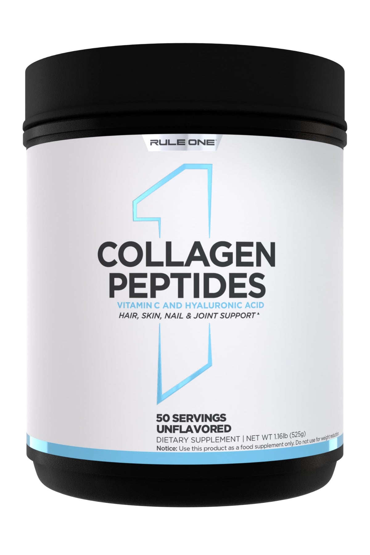 Rule 1 Proteins Collagen Peptides 525g front view with packaging