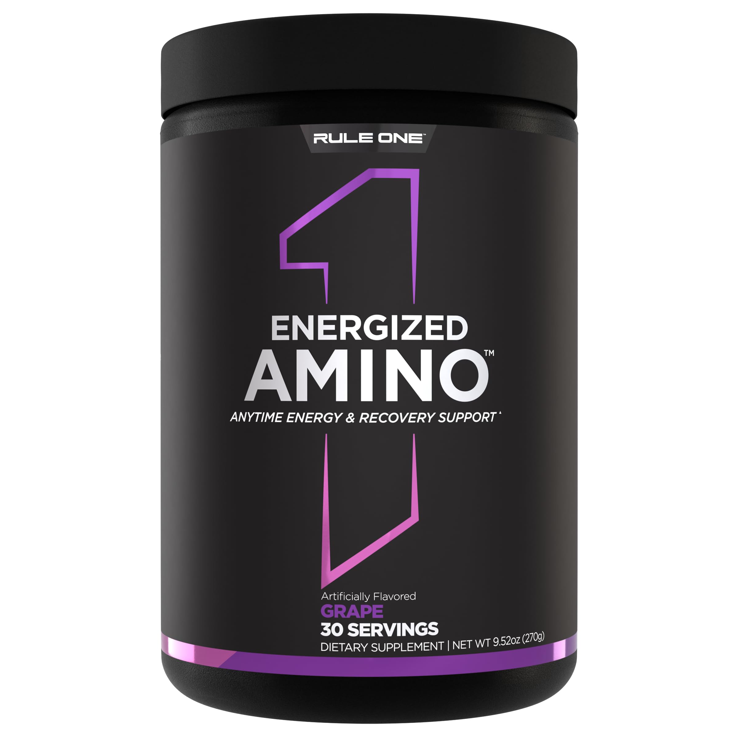 Rule 1 Proteins Energized Amino BCAA Supplement front view