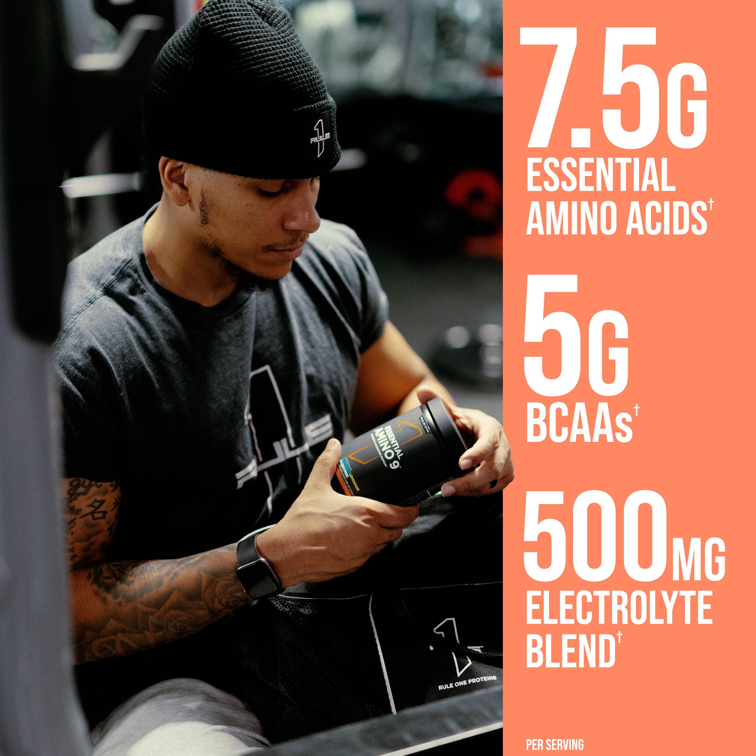 Rule 1 Proteins Essential Amino 9 BCAAs packaging