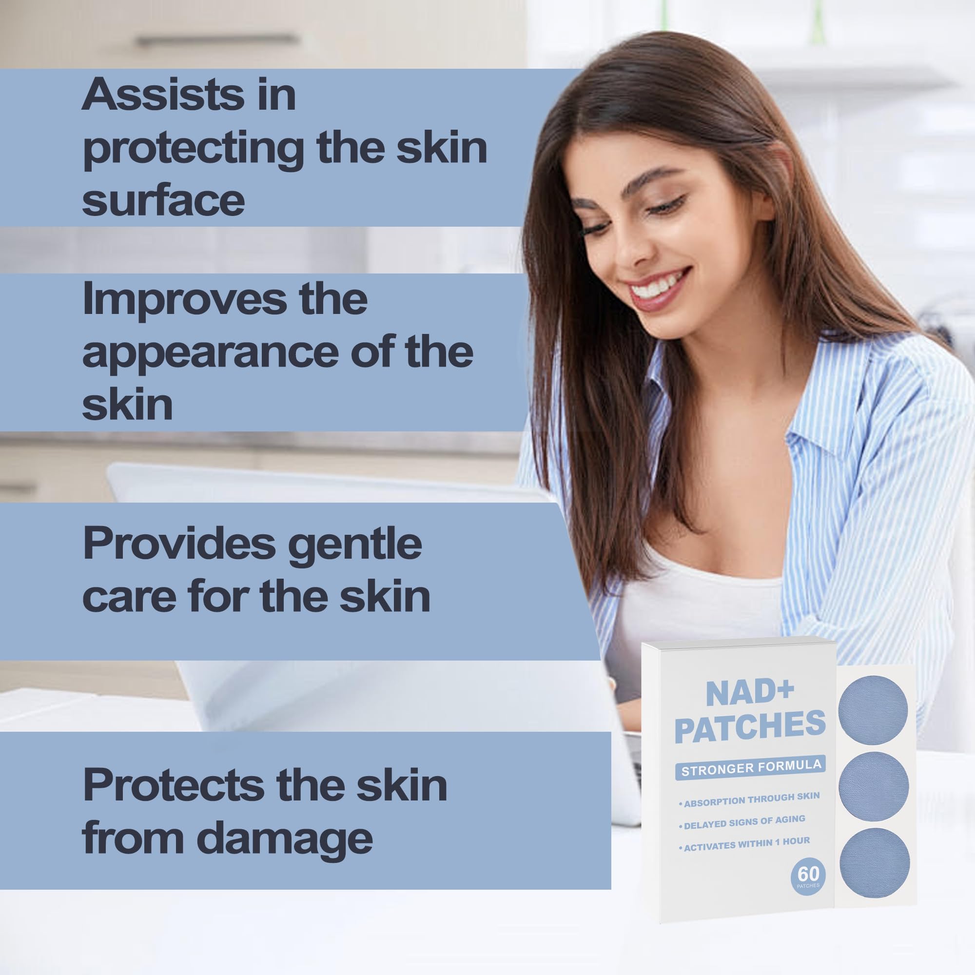 Rulinal NAD+ Patches for Women back of package