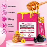 Rulinal Shilajit Honey Sticks arranged in a row