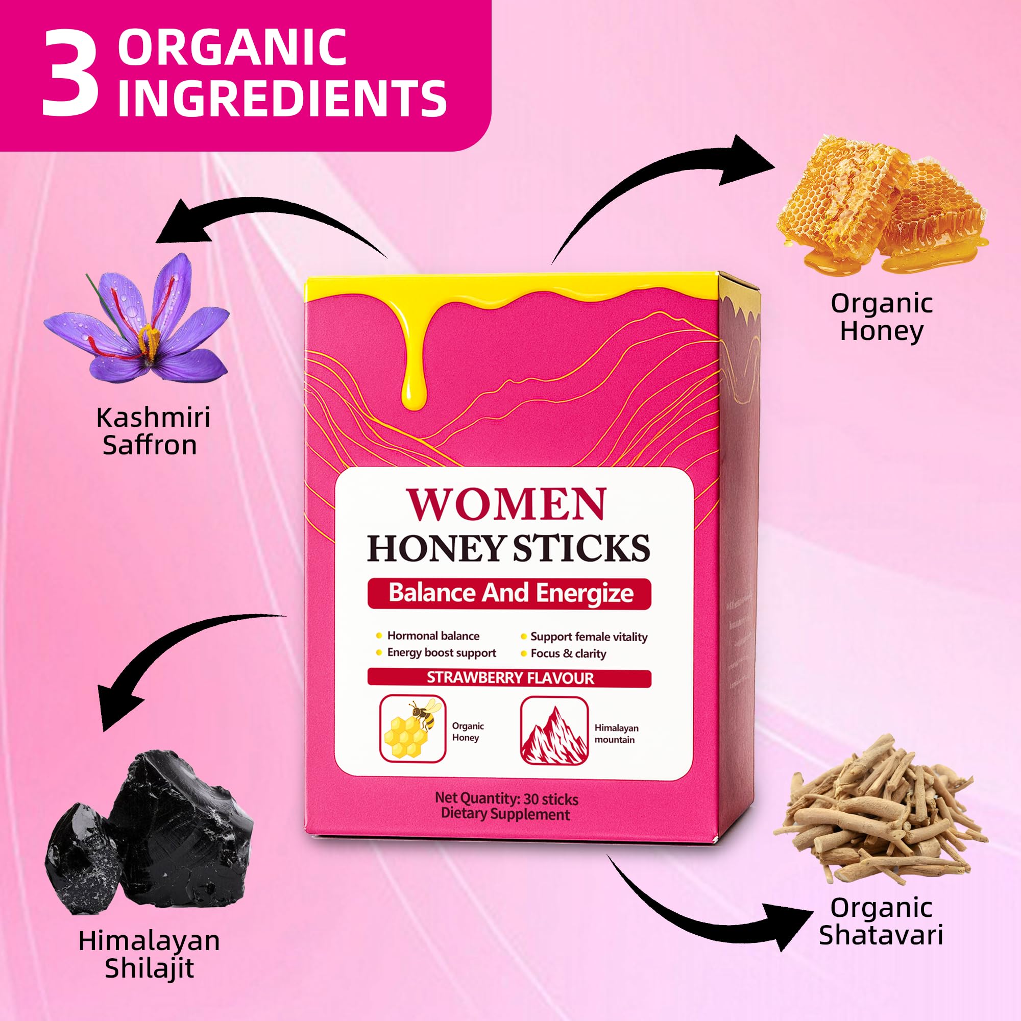 Rulinal Shilajit Honey Sticks with a cup of tea