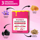 Rulinal Shilajit Honey Sticks with a cup of tea