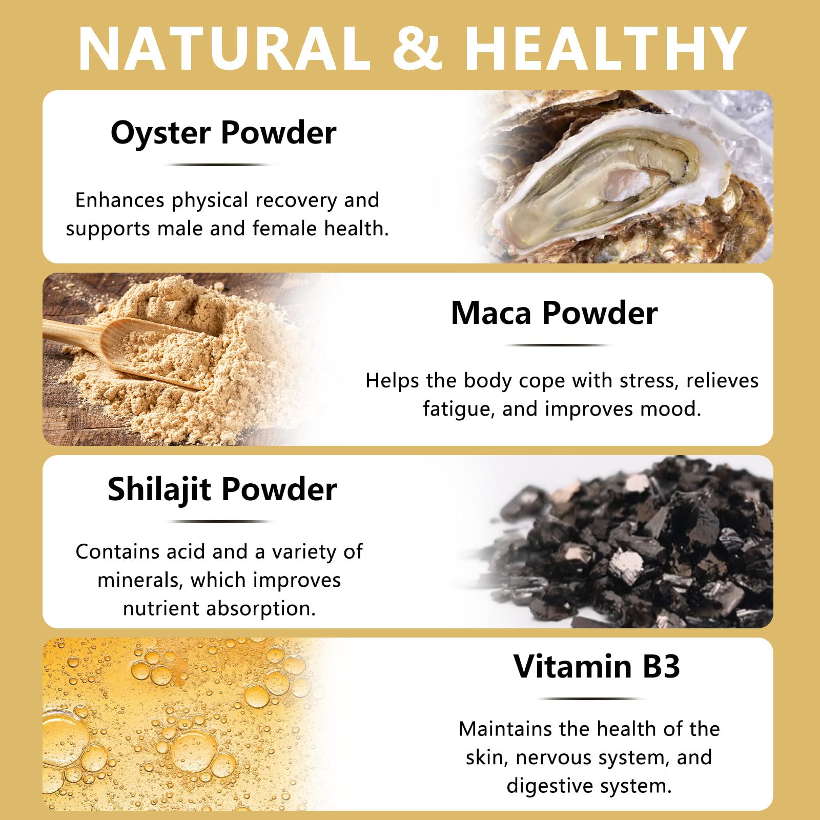 Rulinal support Gummies with fresh ingredients like shilajit