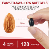 Rulviou Astaxanthin Softgels side view of bottle