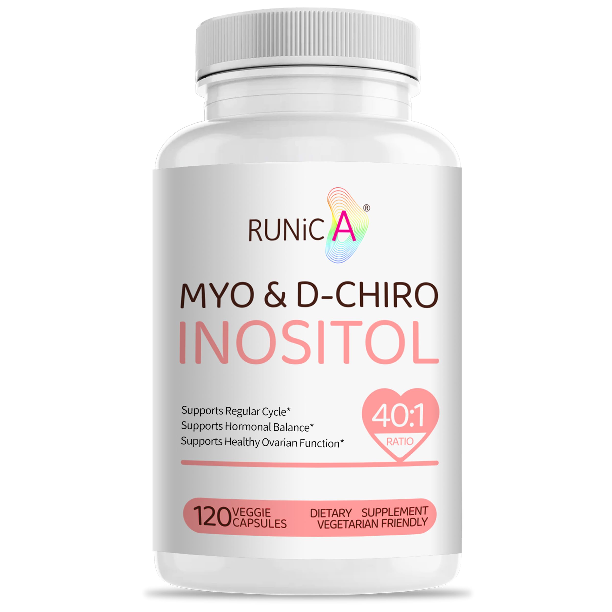 RUNICA Inositol Supplement front view with packaging
