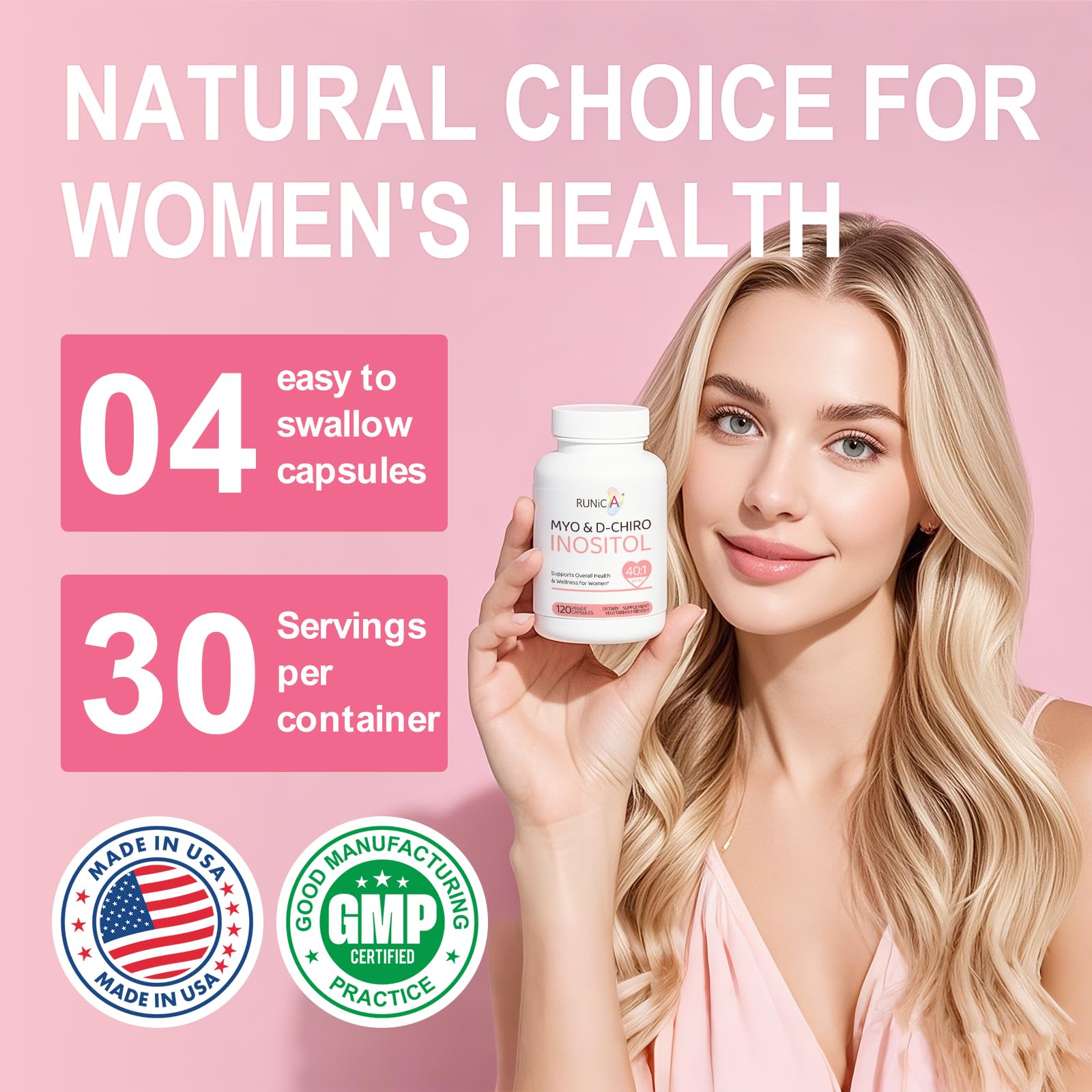 RUNICA Inositol Supplement ingredients list