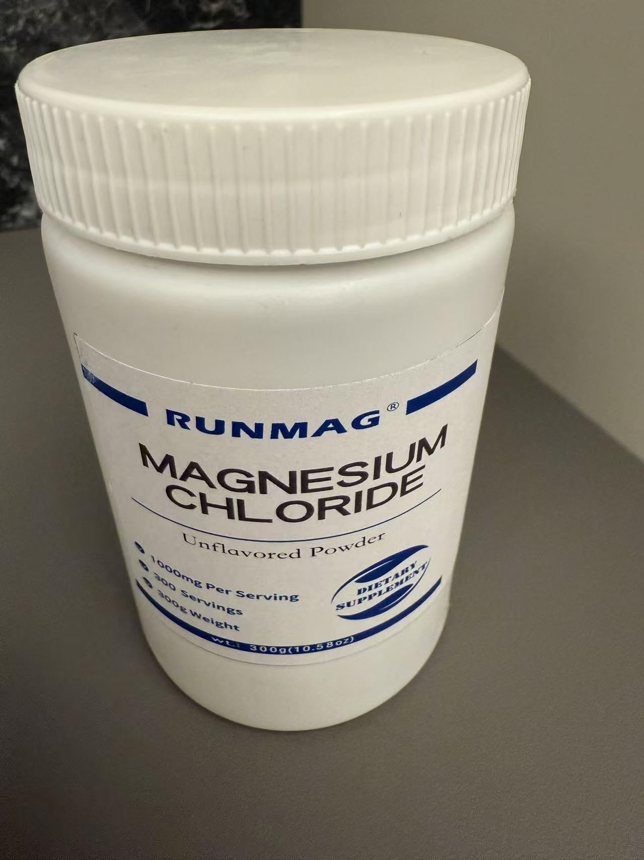 RUNMAG Magnesium Chloride Powder 300g back view