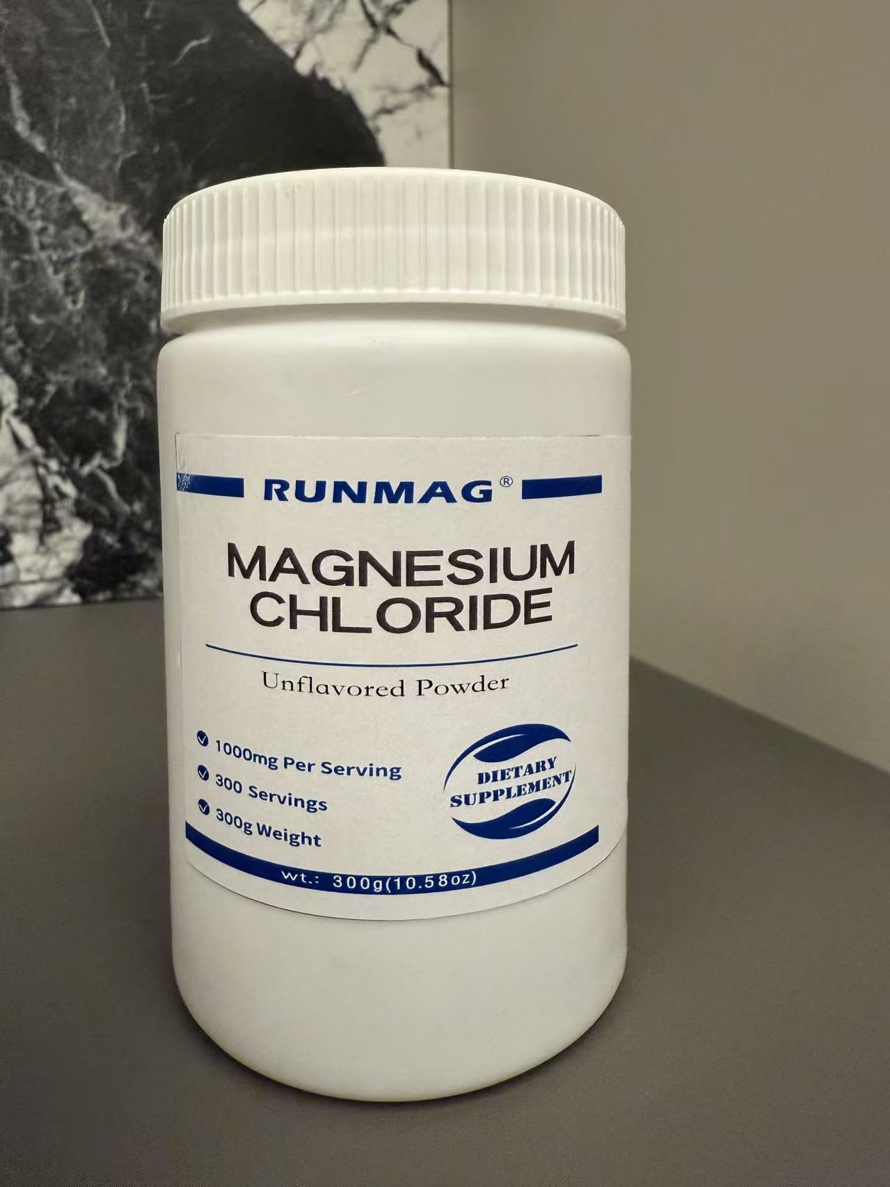RUNMAG Magnesium Chloride Powder 300g packaging
