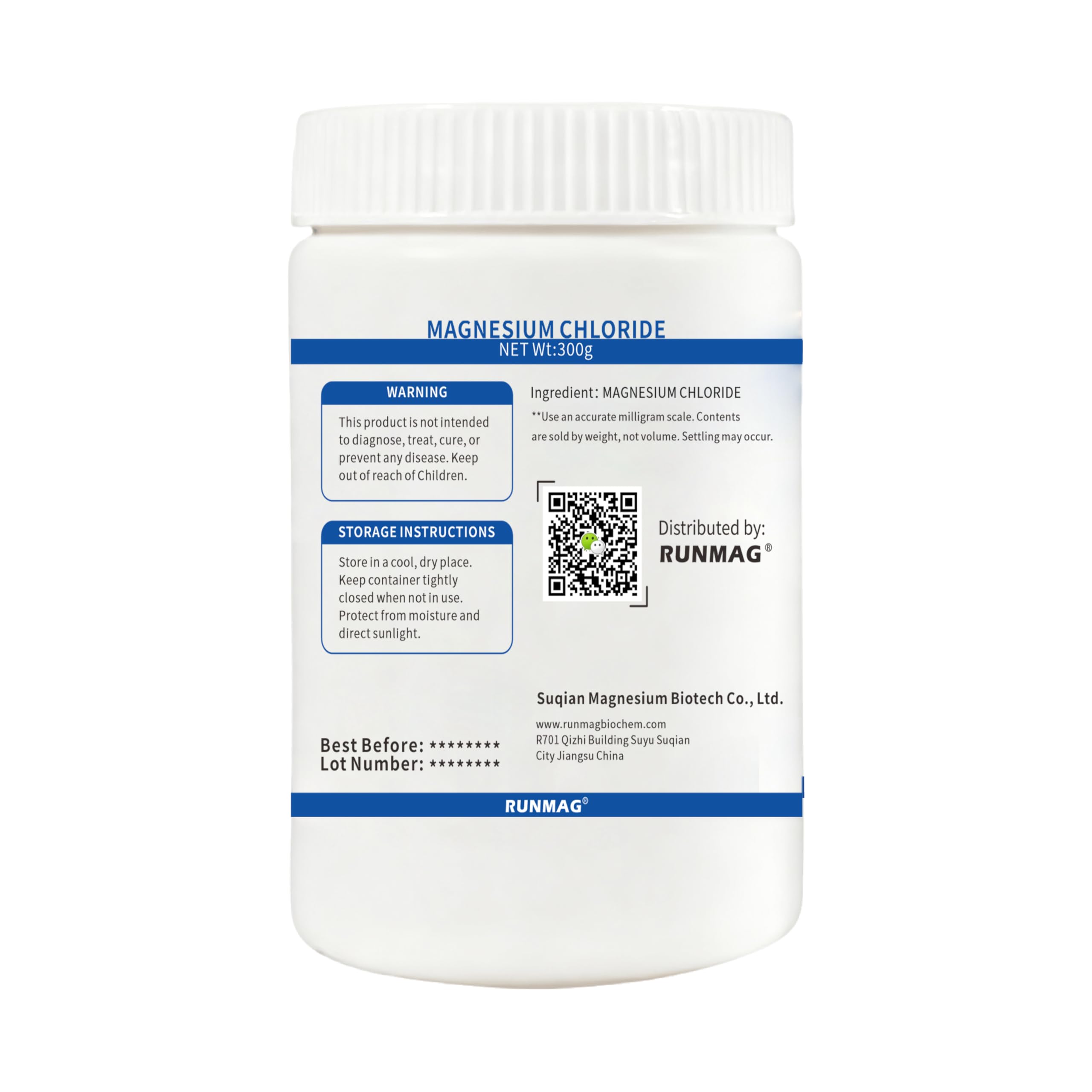 RUNMAG Magnesium Chloride Powder with measuring scoop