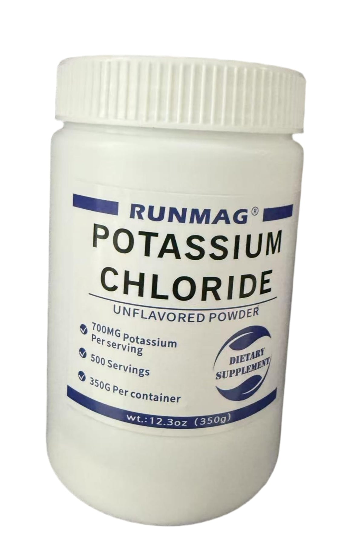 RUNMAG Potassium Chloride Powder 350g front view