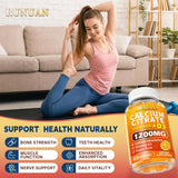 RUNUAN Calcium Citrate Gummies with fresh oranges