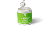 Rx RESEARCH No Worries Rx powder supplement mixed in a smoothie