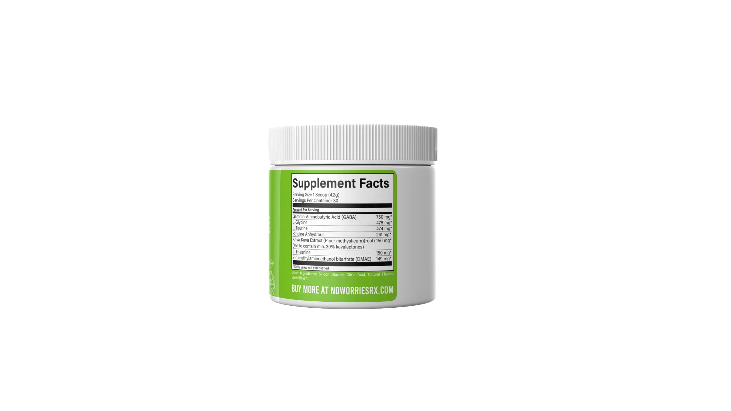 Rx RESEARCH No Worries Rx powder supplement scoop for serving