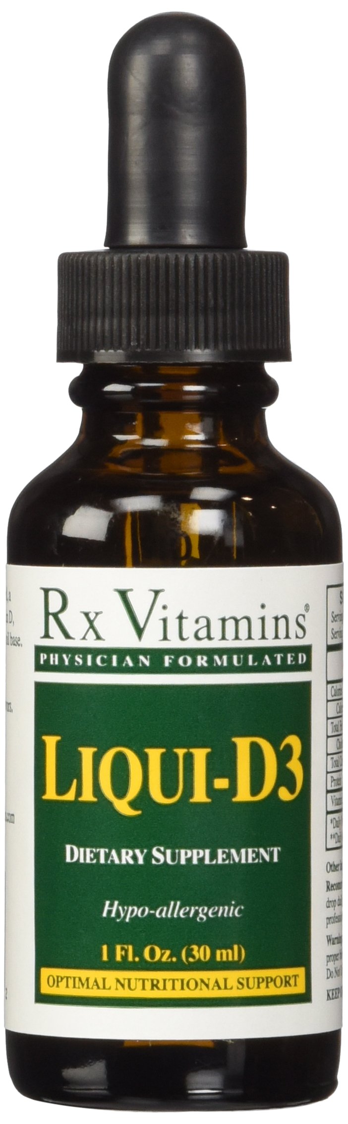 Rx Vitamins Liqui-D3 2000 IU Vitamin D 1 oz front view