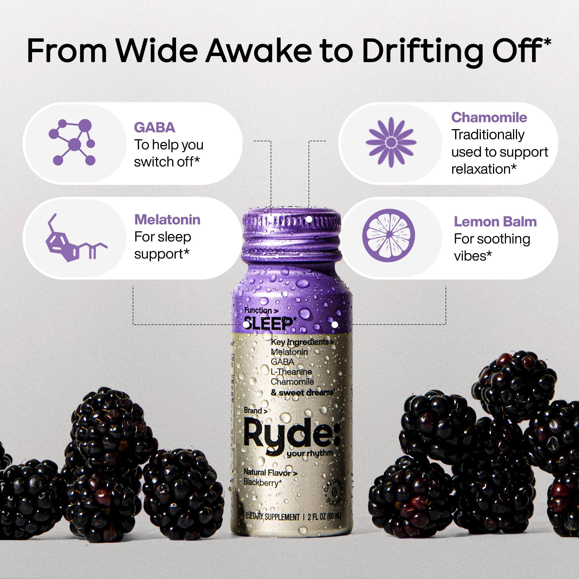 RYDE SLEEP blackberry flavour shot