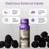 RYDE Sleep Shot Blackberry Flavor 2 fl oz packaging