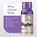 RYDE Sleep Shot Blackberry Flavor lifestyle scene