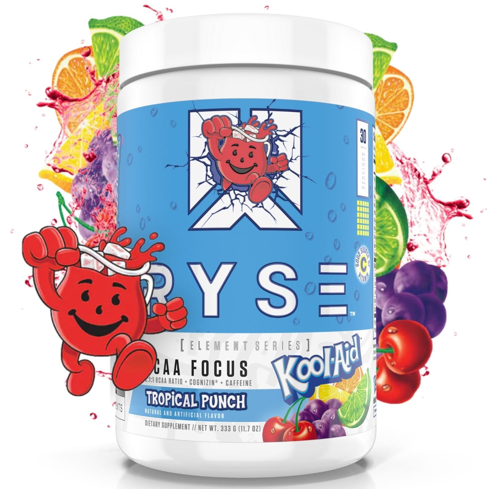 RYSE Up Supplements BCAA Formula 399g front view