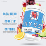 RYSE Up Supplements BCAA Formula 399g packaging