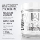 RYSE Up Supplements Creatine Monohydrate 635g side view
