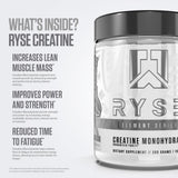 RYSE Up Supplements Creatine Monohydrate packaging