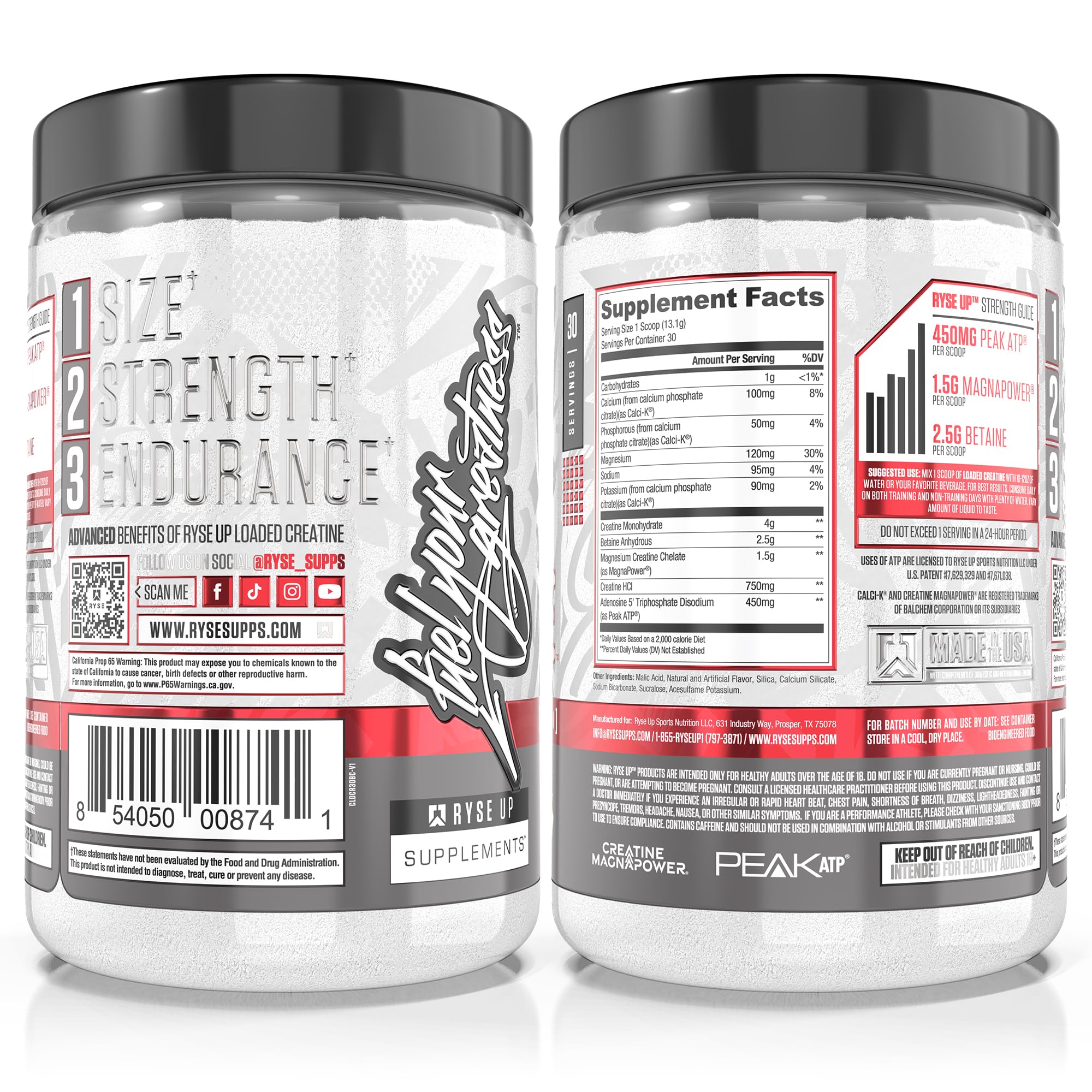 RYSE Up Supplements Loaded Creatine 395g lifestyle scene