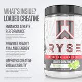 RYSE Up Supplements Loaded Creatine 395g scoop and powder
