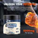 S.G Inc Creatine Gummies with a measuring scoop