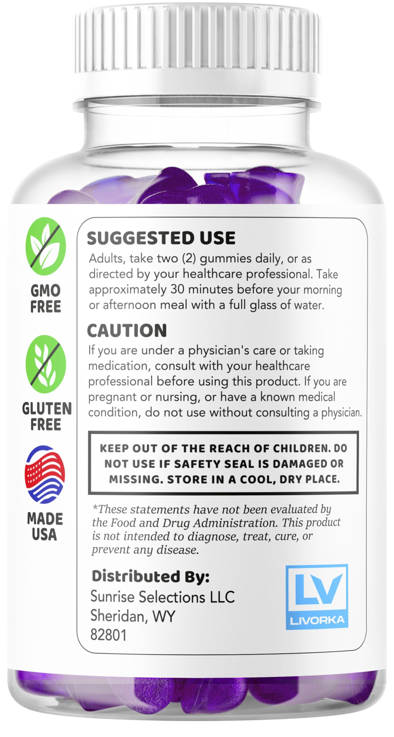 S.O Labs Primo TRT Gummies packaging with nutritional information